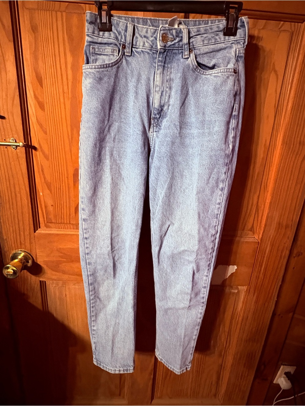 H&M Light Blue High-Waist Mom Jeans